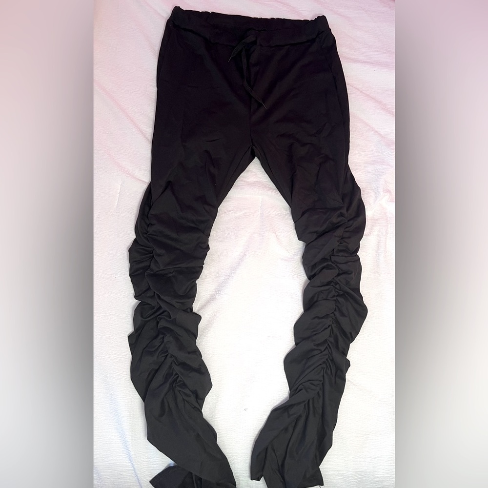 Stacked Leggings Flarred Pants